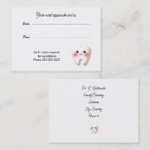 Tandheelkunde Afspraak Kantoor Kaart Afsprakenkaartje (Voorkant / Achterkant)