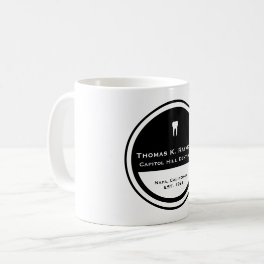 tandheelkunde koffiemok (Voorkant links)