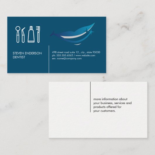 Tandheelkunde | Lachende Lippen Visitekaartje (Voorkant / Achterkant)