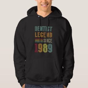 Tandheelkunde Legende 1989 36 jaar Doctor 36e verj Hoodie