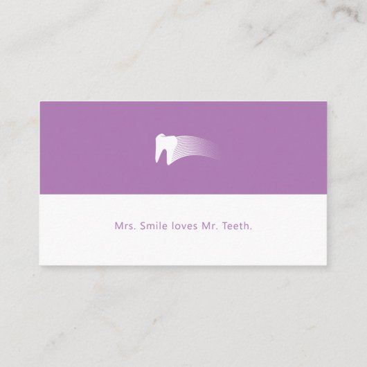 tandheelkunde | Medisch deskundige Visitekaartje (Achterkant)