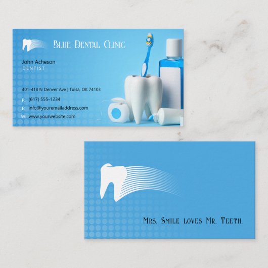tandheelkunde | Medisch deskundige Visitekaartje (Voorkant / Achterkant)