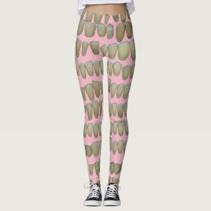 Tandheelkunde op roze tandheelkundige tandheelkund leggings