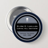 tandheelkunde ronde button 7,6 cm (Voorkant /achterkant)