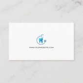 tandheelkunde | Tand en stethoscoop Visitekaartje (Achterkant)