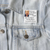 tandheelkunde vierkante button 5,1 cm (In situ)