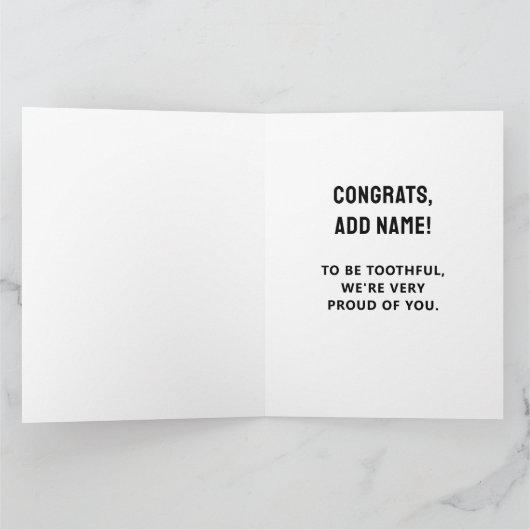 Tandheelkundig Afstuderen tandheelkundig tandheelk Kaart (Binnen)