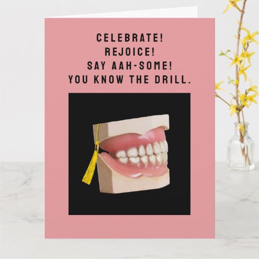 Tandheelkundig Afstuderen tandheelkundig tandheelk Kaart (Gele Bloem)