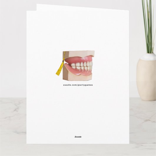 Tandheelkundig Afstuderen tandheelkundig tandheelk Kaart (Achterkant)