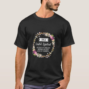 Tandheelkundig assistent-niveau van sarcasme Flora T-shirt