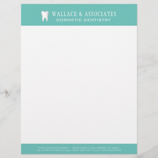 Tandheelkundig bedrijf Letterhead Briefhoofd (Voorkant)