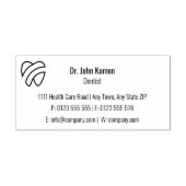 tandheelkundig | Beroepsbeoefenaars Rubberstempel (Afrduk)