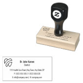 tandheelkundig | Beroepsbeoefenaars Rubberstempel (Gestempeld)