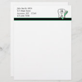 tandheelkundig briefhoofd ontwerp (Voorkant / Achterkant)