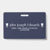 tandheelkundig dienstpaspoort badge (Achterkant)