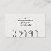 tandheelkundig gereedschap Logo | Tooth-pictogram Visitekaartje (Achterkant)