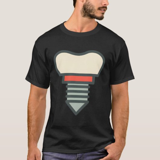 Tandheelkundig implantaat oraal chirurg t-shirt (Voorkant)