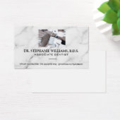 tandheelkundig kantoor | Achtergrond marmer Visitekaartje (Bureau)