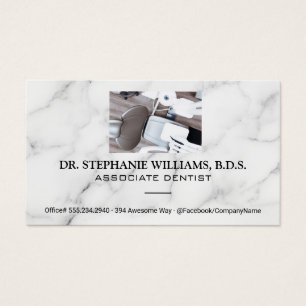 tandheelkundig kantoor   Achtergrond marmer Visitekaartje