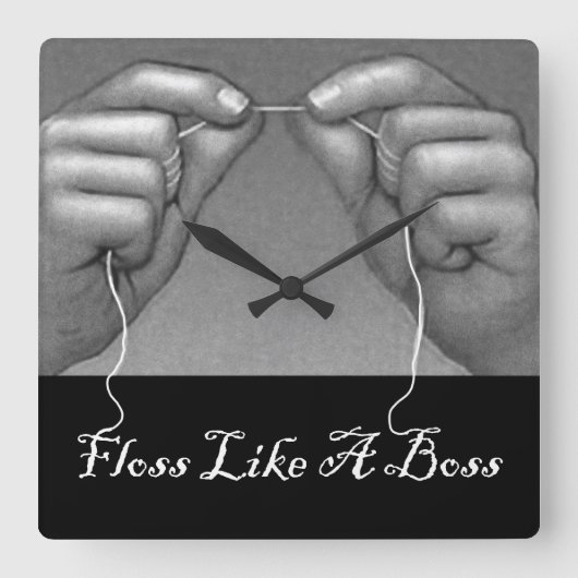 tandheelkundig kantoor vierkante klok (Voorkant)