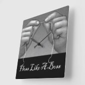 tandheelkundig kantoor vierkante klok (Hoek)