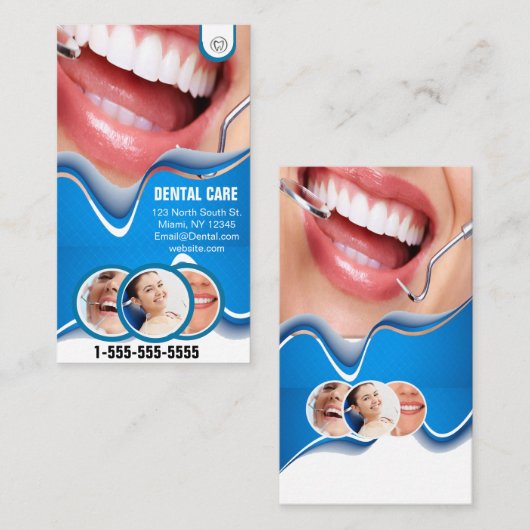 tandheelkundig kantoor visitekaartje (Voorkant / Achterkant)