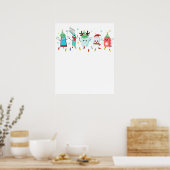 tandheelkundig kerstfeest poster (Keuken)