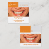 tandheelkundig | Mooie glimlach Vierkante Visitekaartje (Voorkant / Achterkant)