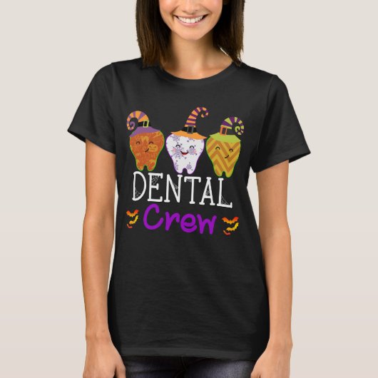 tandheelkundig personeel Cute Halloween Dentist Un T-shirt (Voorkant)