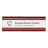 tandheelkundig personeel naambadge (Voorkant)