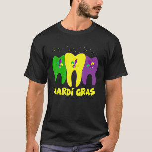 tandheelkundig plein Margi Gras tandheelkundige ve T-shirt
