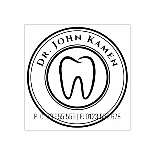 tandheelkundig | Professionele rubberen stempel (Afrduk)