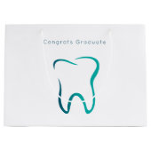 Tandheelkundig Tand Tandarts Medical Afstudeerbeel Groot Cadeauzakje (Voorkant)