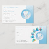 tandheelkundig | Unieke Dentist Afsprakenkaartje (Voorkant / Achterkant)