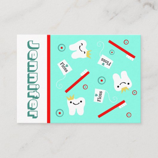 tandheelkundig visitekaartje (Voorkant)