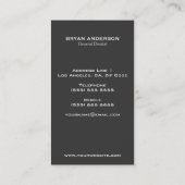 Tandheelkundig Visitekaartje (Achterkant)