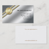 Tandheelkundig Visitekaartje Tooth Logo Gold Strip Afsprakenkaartje (Voorkant / Achterkant)