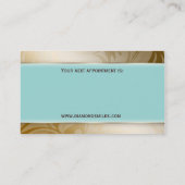 Tandheelkundig Visitekaartje Tooth Logo Swirl Leaf Afsprakenkaartje (Achterkant)