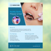 Tandheelkundig ziekenhuis aangepaste vensterklemmi raamsticker (Vel 3)