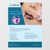 Tandheelkundig ziekenhuis aangepaste vensterklemmi raamsticker (Vel)