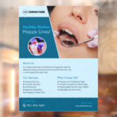 Tandheelkundig ziekenhuis aangepaste vensterklemmi raamsticker (Vel 2)