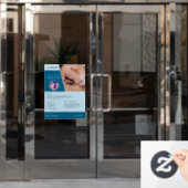 Tandheelkundig ziekenhuis aangepaste vensterklemmi raamsticker (Kantoordeur)