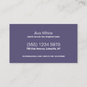 Tandheelkundige aangepaste QR Visitekaartje (Achterkant)