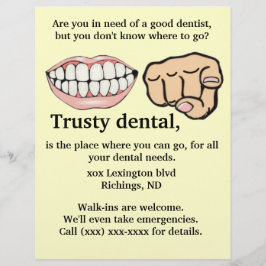 Tandheelkundige advertentie Flyer