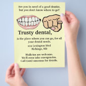 Tandheelkundige advertentie Flyer (Hand)