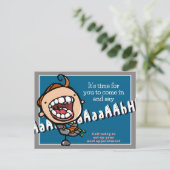 Tandheelkundige afspraak herinnering aanpasbaar br briefkaart (Staand voorkant)