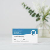 Tandheelkundige Afspraak Visitekaartjes Budget Des (Staand voorkant)