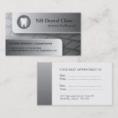 Tandheelkundige/algemene tandheelkundige Visitekaa Afsprakenkaartje (Voorkant / Achterkant)