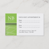 Tandheelkundige/algemene tandheelkundige Visitekaa Afsprakenkaartje (Achterkant)