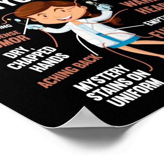 tandheelkundige anatomie van een tandheelkundige poster (Hoek)